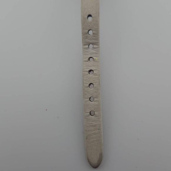 Fossil Georgia White Dial White Leather Ladies Watch New Battery - Picture 7 of 8